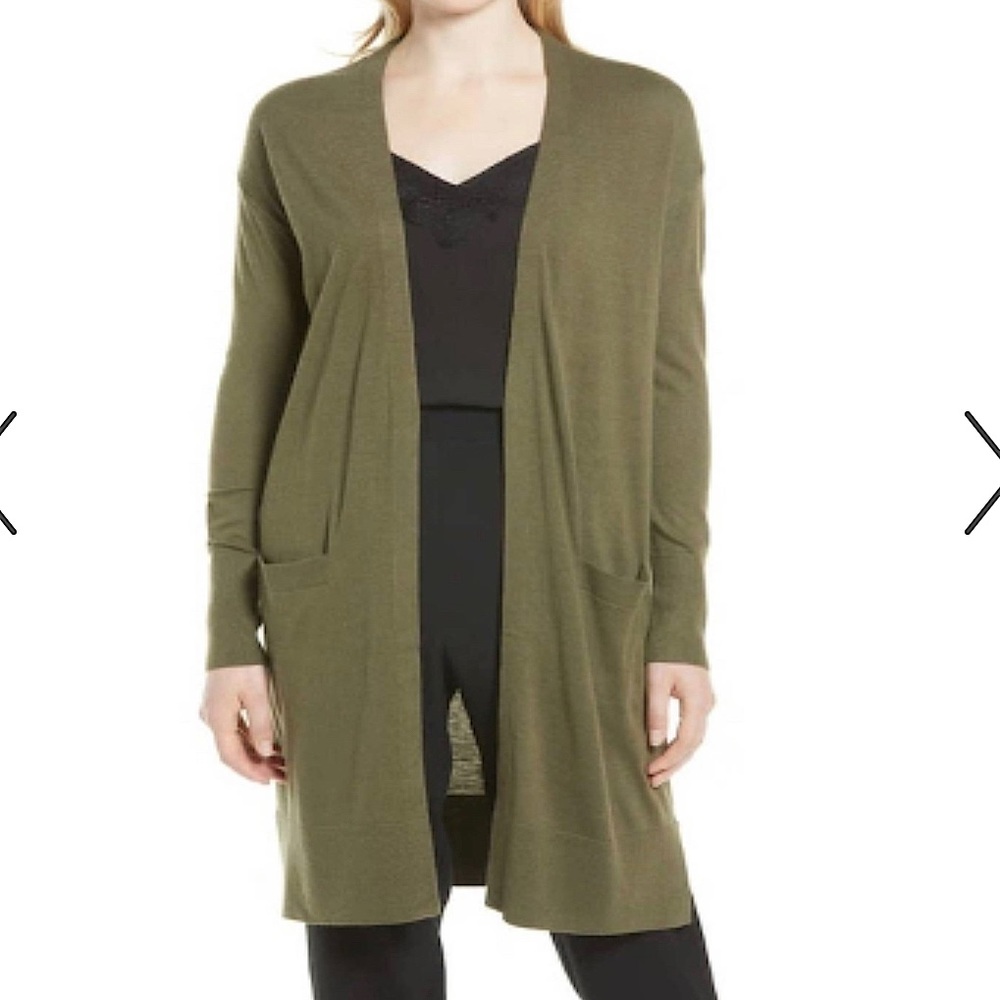 HALOGEN LONG CARDIGAN